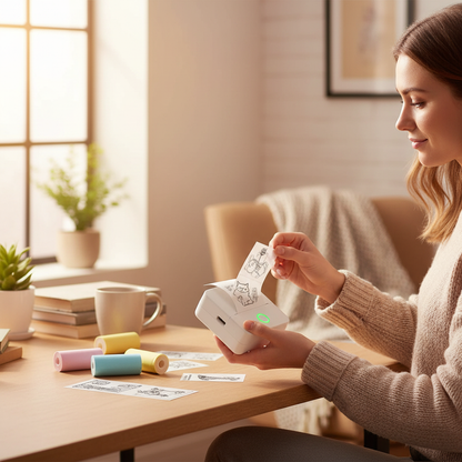 Mini Inkless Sticker Printer