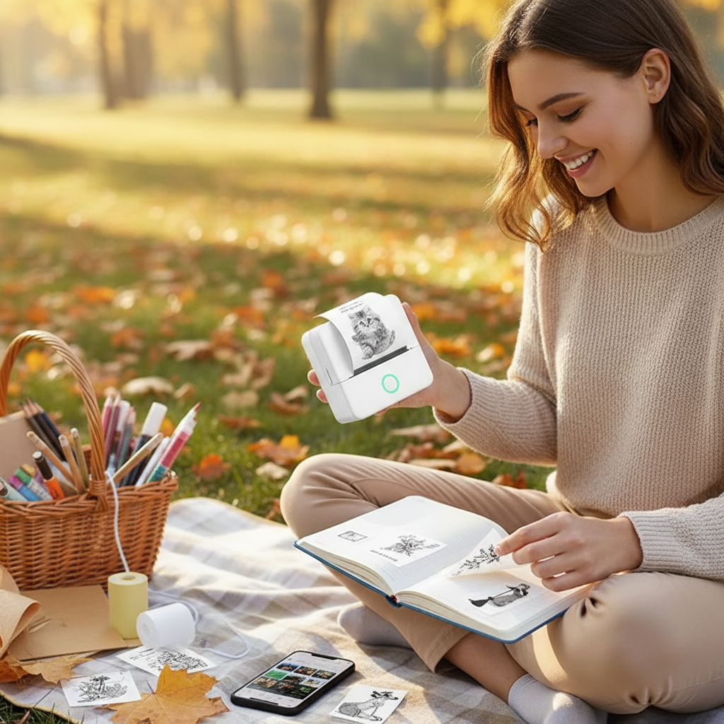 Mini Inkless Sticker Printer
